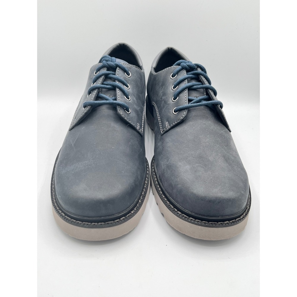 Rockport Waterproof trutech Men Navy Blue Nubuck Leather Oxford Shoes Sz 10.5M